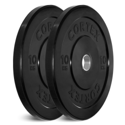 Lifespan Fitness CORTEX 110kg Black Series Bumper Plate Set 